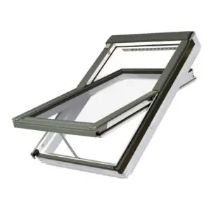 FAKRO White Acrylic Electrically Operated Centre Pivot Roof Window (FTP-V Z-Wave)
