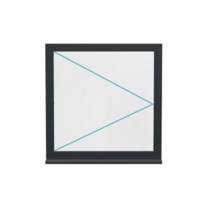 Aluminium Flush Window (Style 4)