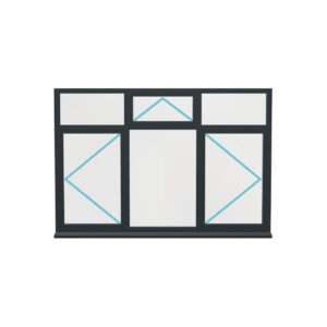Aluminium Flush Window (Style 45)
