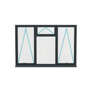 Aluminium Flush Window (Style 50)