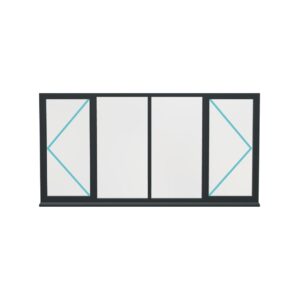 Aluminium Flush Window (Style 52)