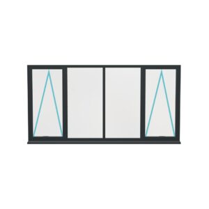 Aluminium Flush Window (Style 53)