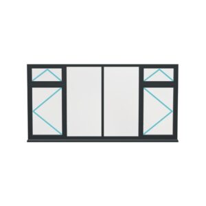 Aluminium Flush Window (Style 54)