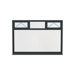 Aluminium Flush Window (Style 40)