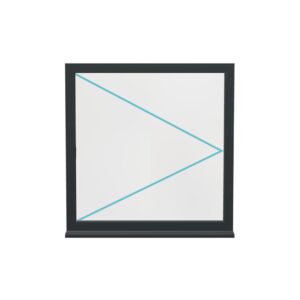 Aluminium Flush Window (Style 4)