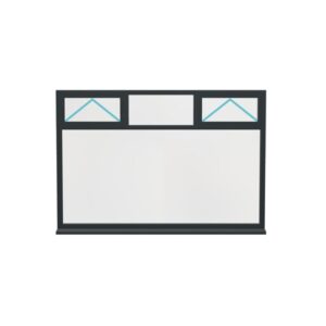 Aluminium Flush Window (Style 40)