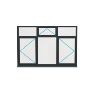 Aluminium Flush Window (Style 45)